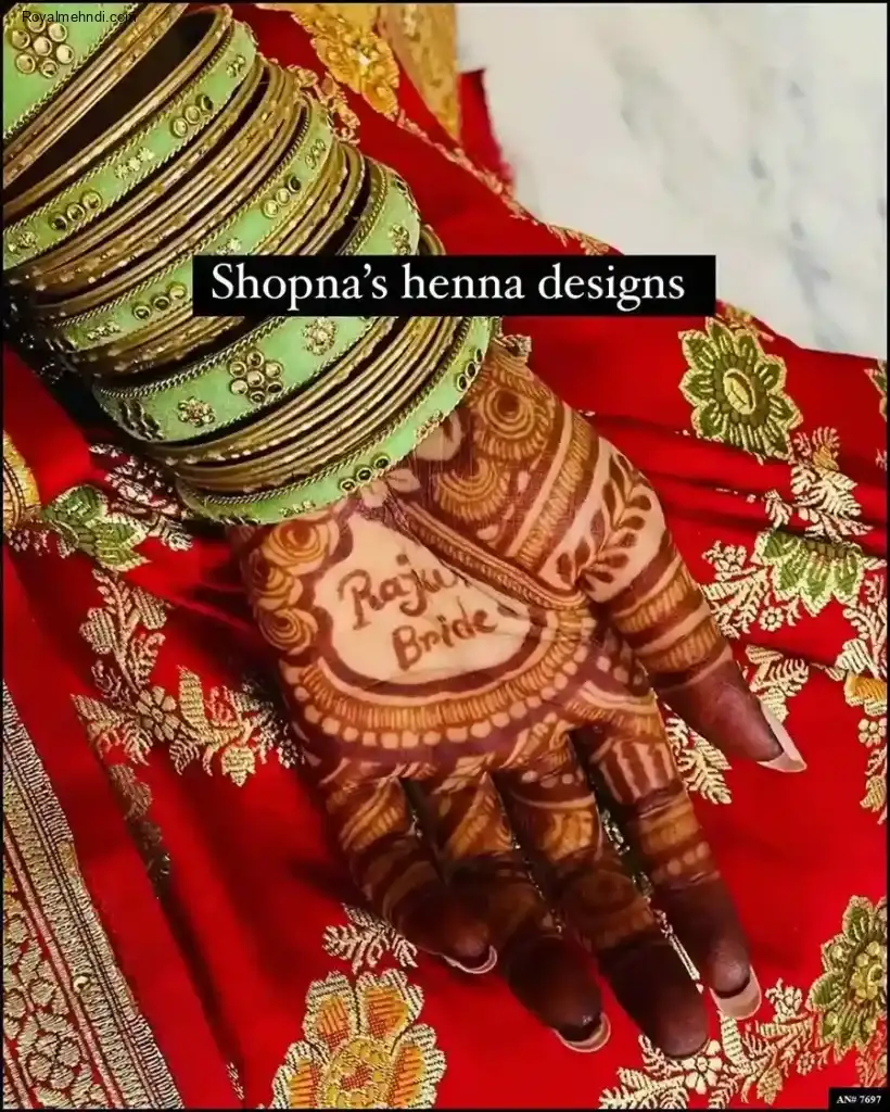 Front Hand Mehndi