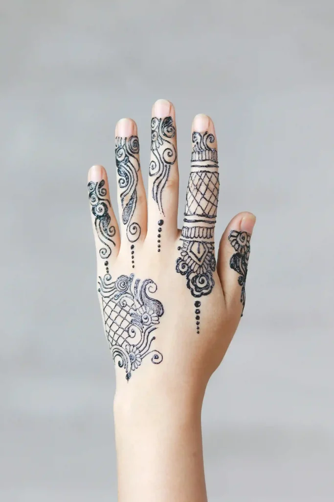 Front Hand Mehndi