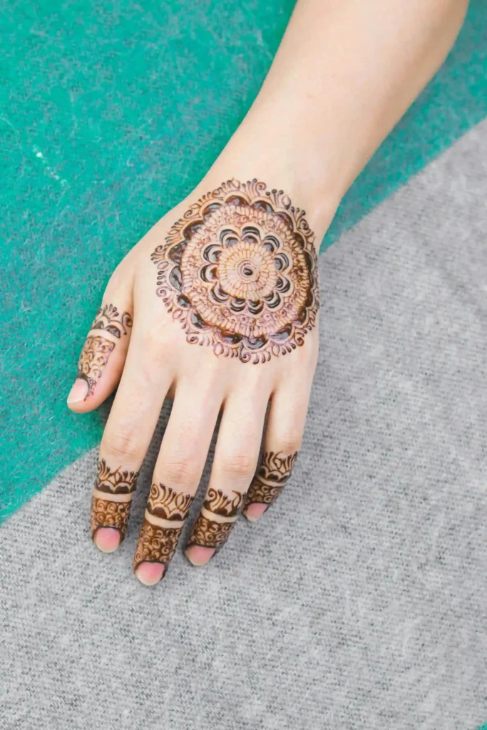 Front Hand Mehndi