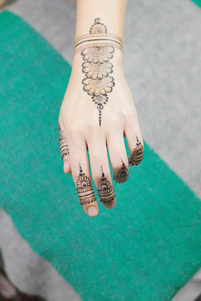 Front Hand Mehndi