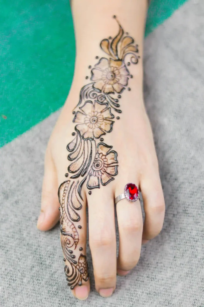 Front Hand Mehndi