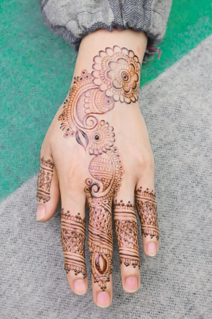 Front Hand Mehndi
